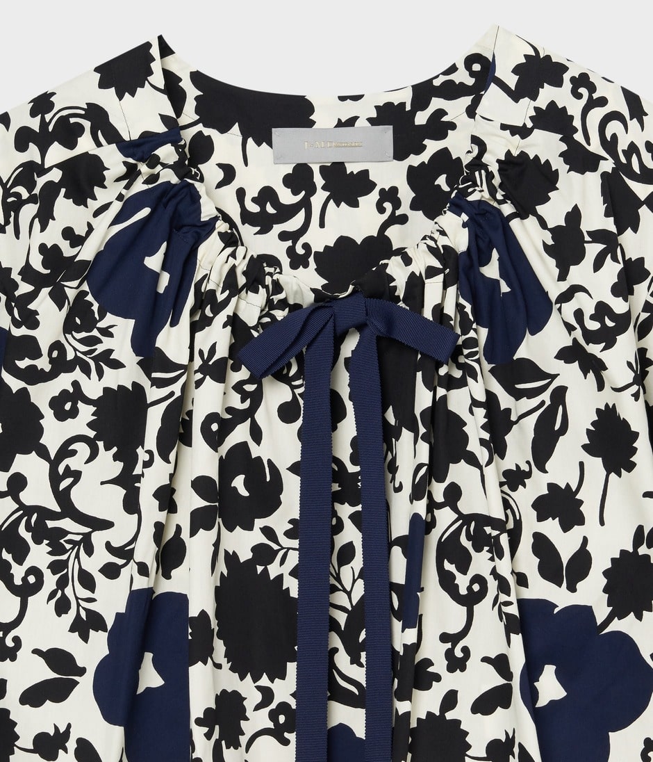 FLOWER SILHOUETTE PRINT TOP 詳細画像 MULTI PATTERN 3