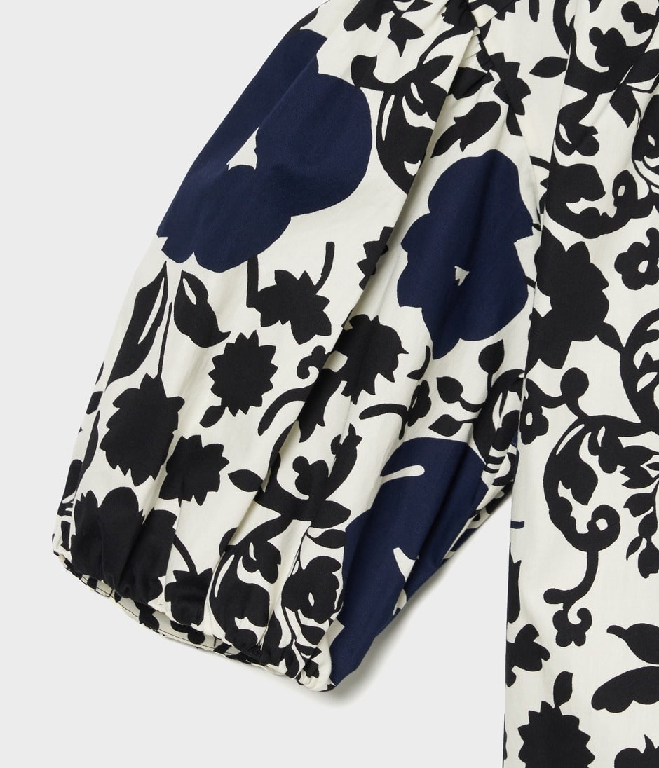 FLOWER SILHOUETTE PRINT TOP 詳細画像 MULTI PATTERN 5