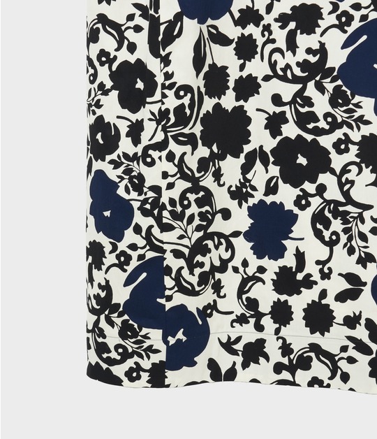 FLOWER SILHOUETTE PRINT DRESS 詳細画像