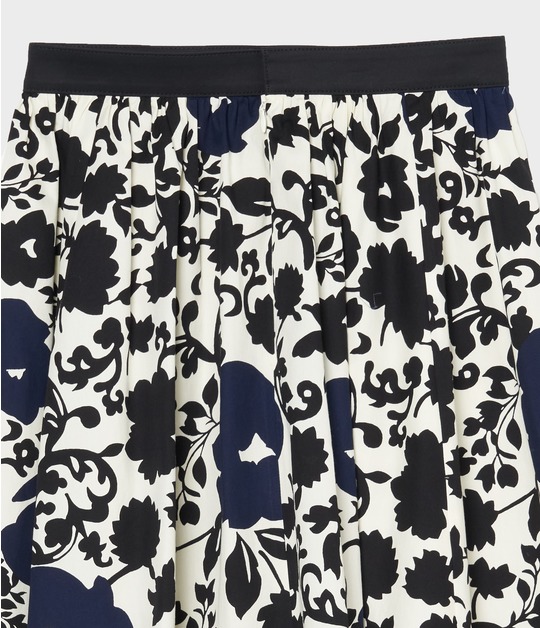 FLOWER SILHOUETTE PRINT SKIRT 詳細画像