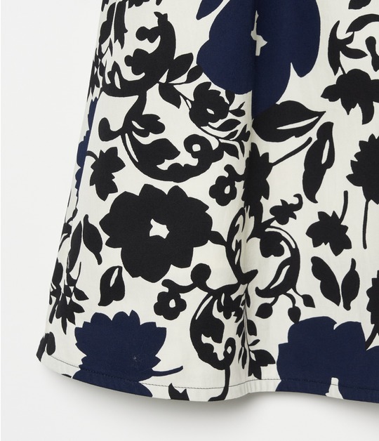 FLOWER SILHOUETTE PRINT SKIRT 詳細画像