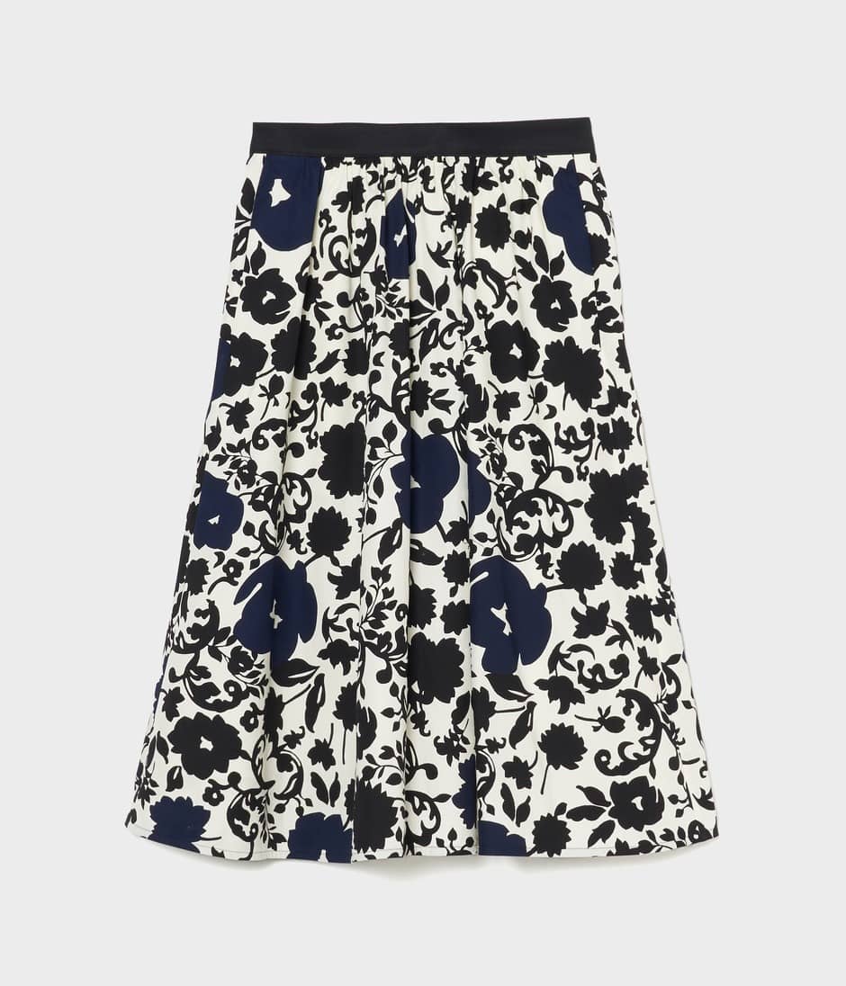 FLOWER SILHOUETTE PRINT SKIRT 詳細画像 MULTI PATTERN 1