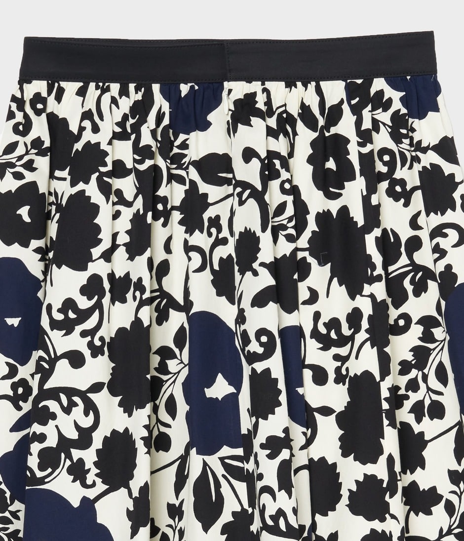 FLOWER SILHOUETTE PRINT SKIRT 詳細画像 MULTI PATTERN 4