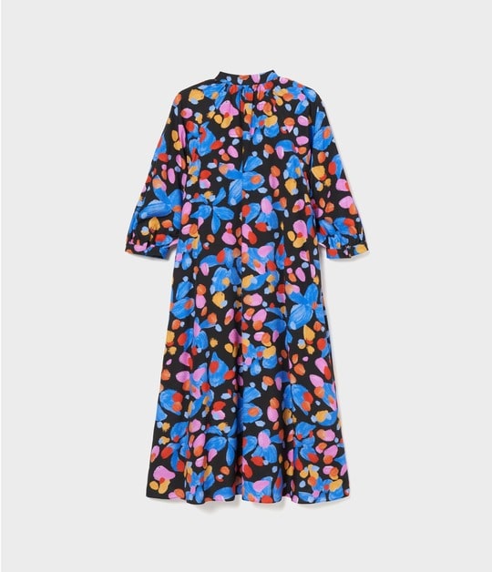PAINT FLOWER PRINT RAGLAN DRESS 詳細画像