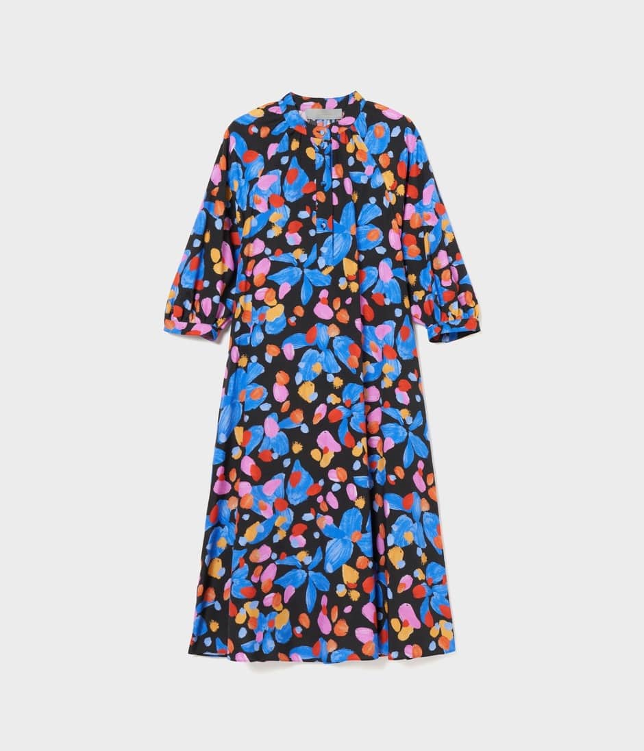 PAINT FLOWER PRINT RAGLAN DRESS 詳細画像 MULTI PATTERN 1
