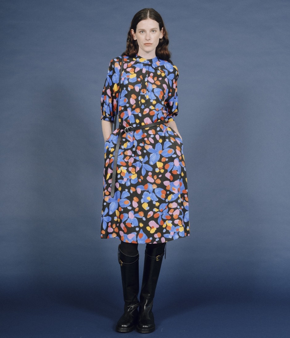 PAINT FLOWER PRINT RAGLAN DRESS 詳細画像 MULTI PATTERN 11