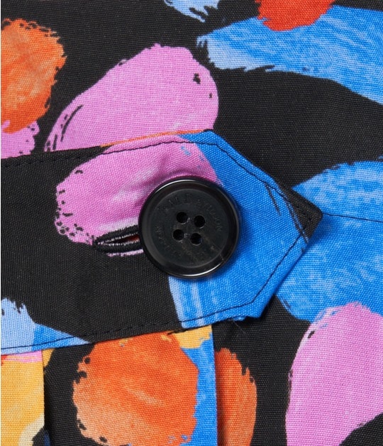 PAINT FLOWER PRINT PLEATS WRAPSK 詳細画像