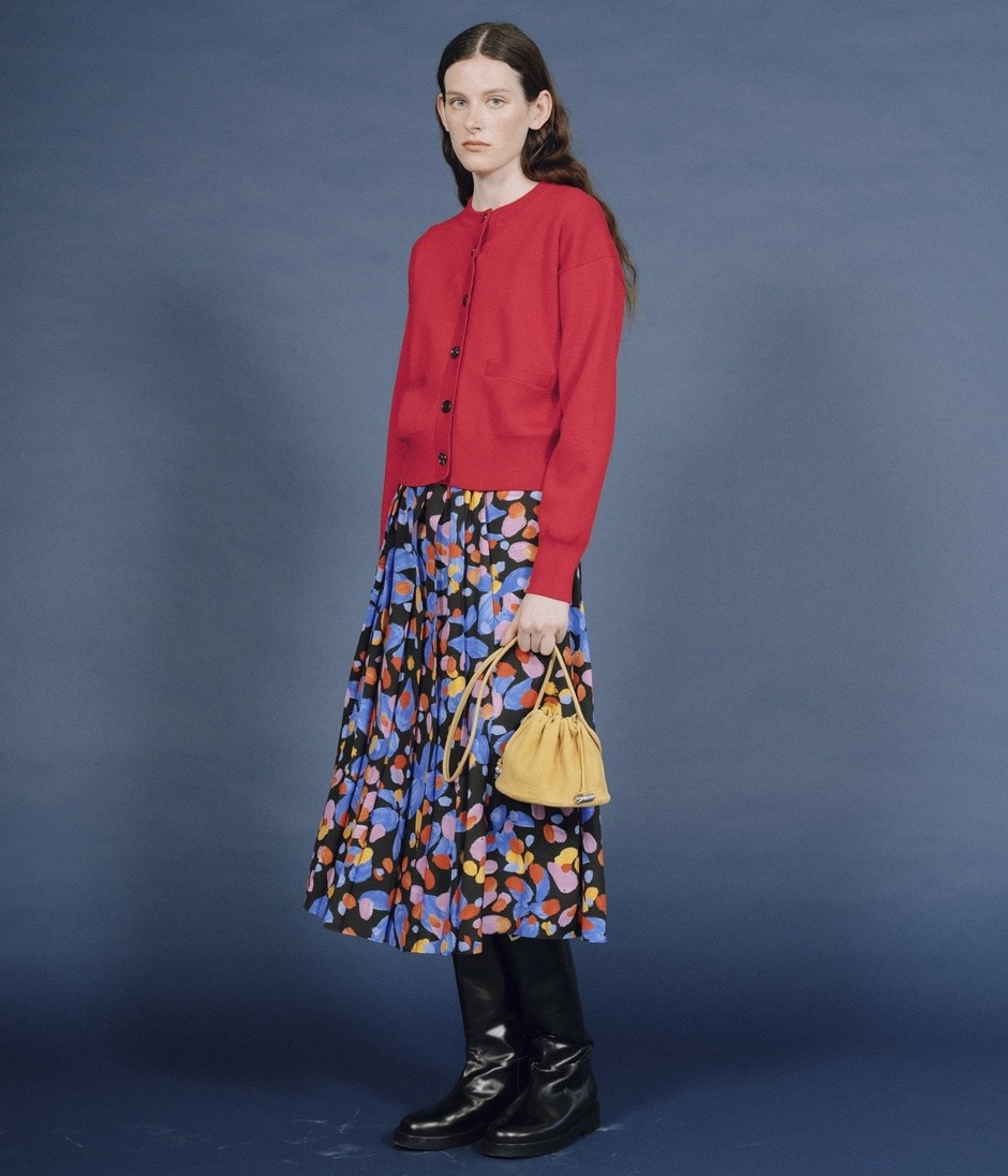 PAINT FLOWER PRINT PLEATS WRAPSK 詳細画像 MULTI PATTERN 9