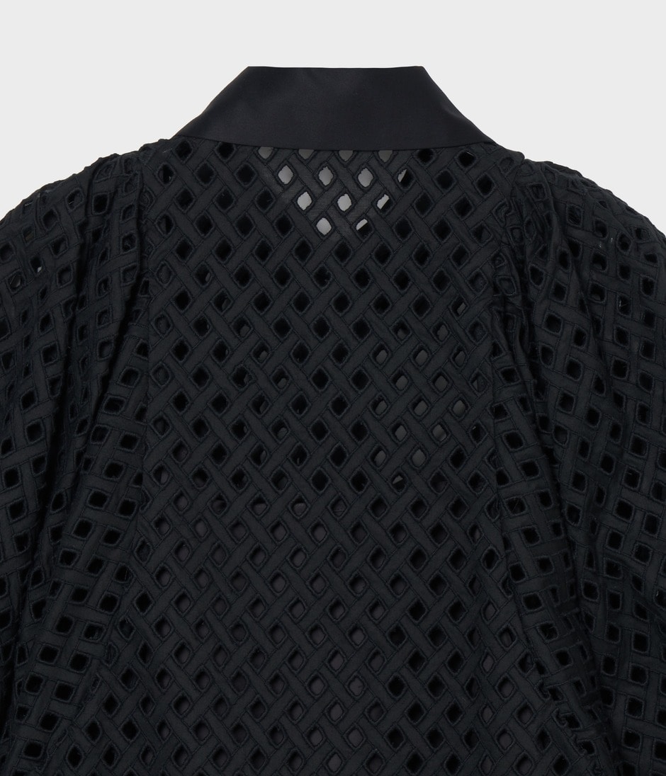 BALLER LACE VOLUME SLEEVE BLOUSE 詳細画像 BLACK 4