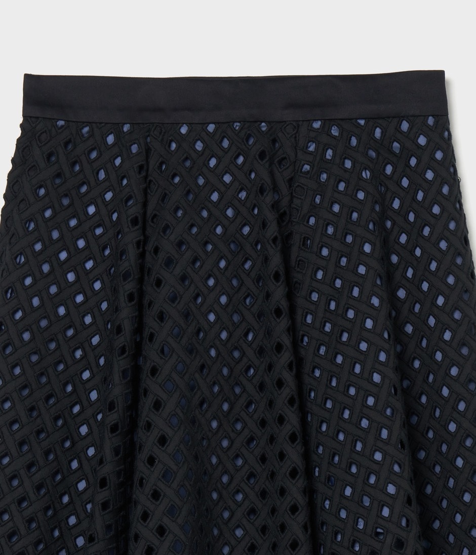 BALLER LACE GATHERED SKIRT 詳細画像 BLACK 3