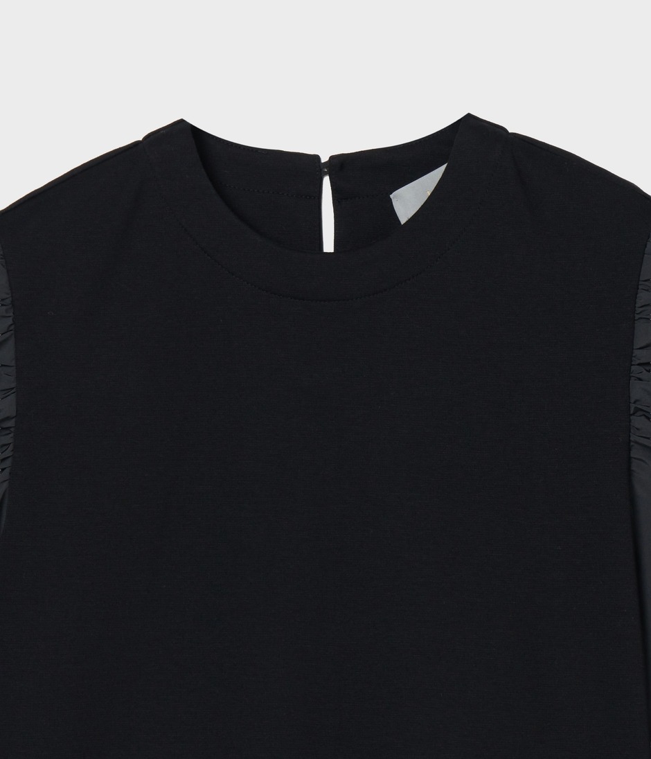 VOLUME GATHER SLEEVE TOP 詳細画像 BLACK 3