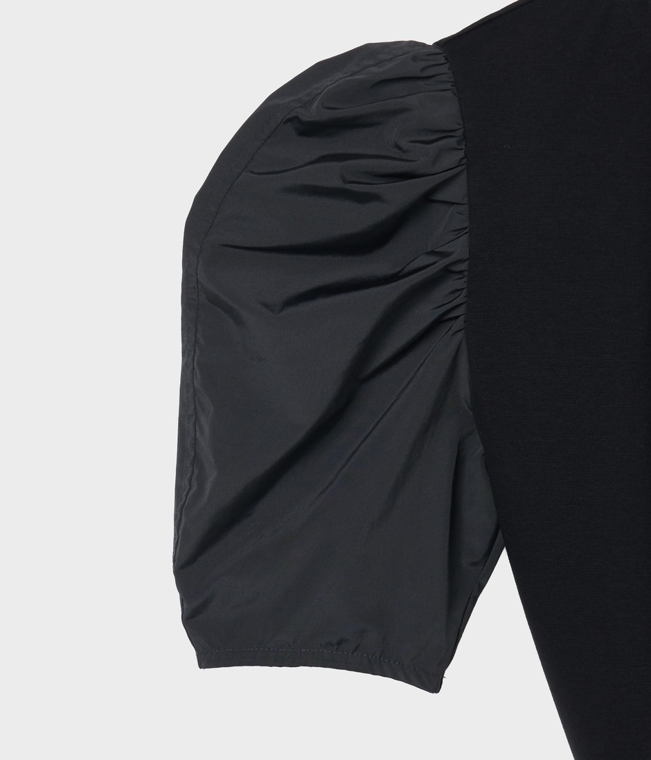 VOLUME GATHER SLEEVE TOP 詳細画像 BLACK 5