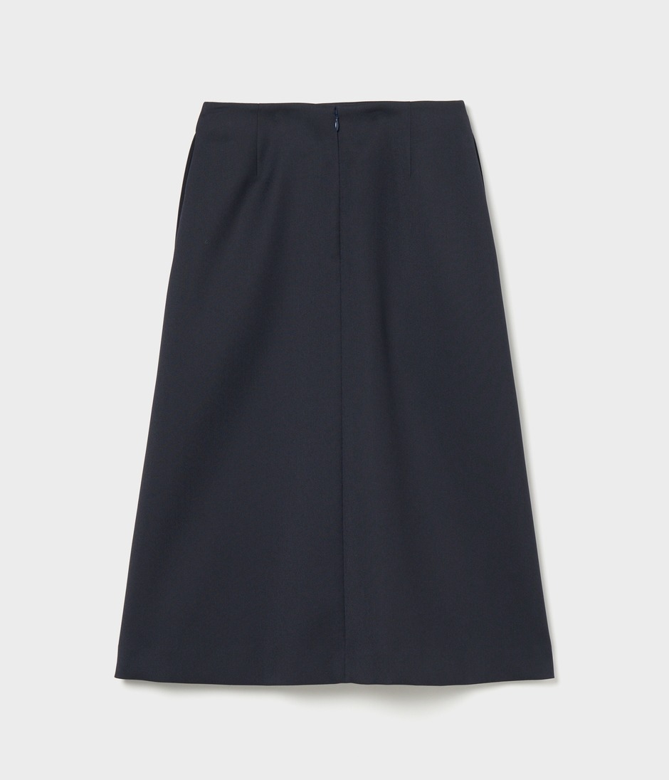 A-LINE SKIRT WITH PLEATS 詳細画像 NAVY 2