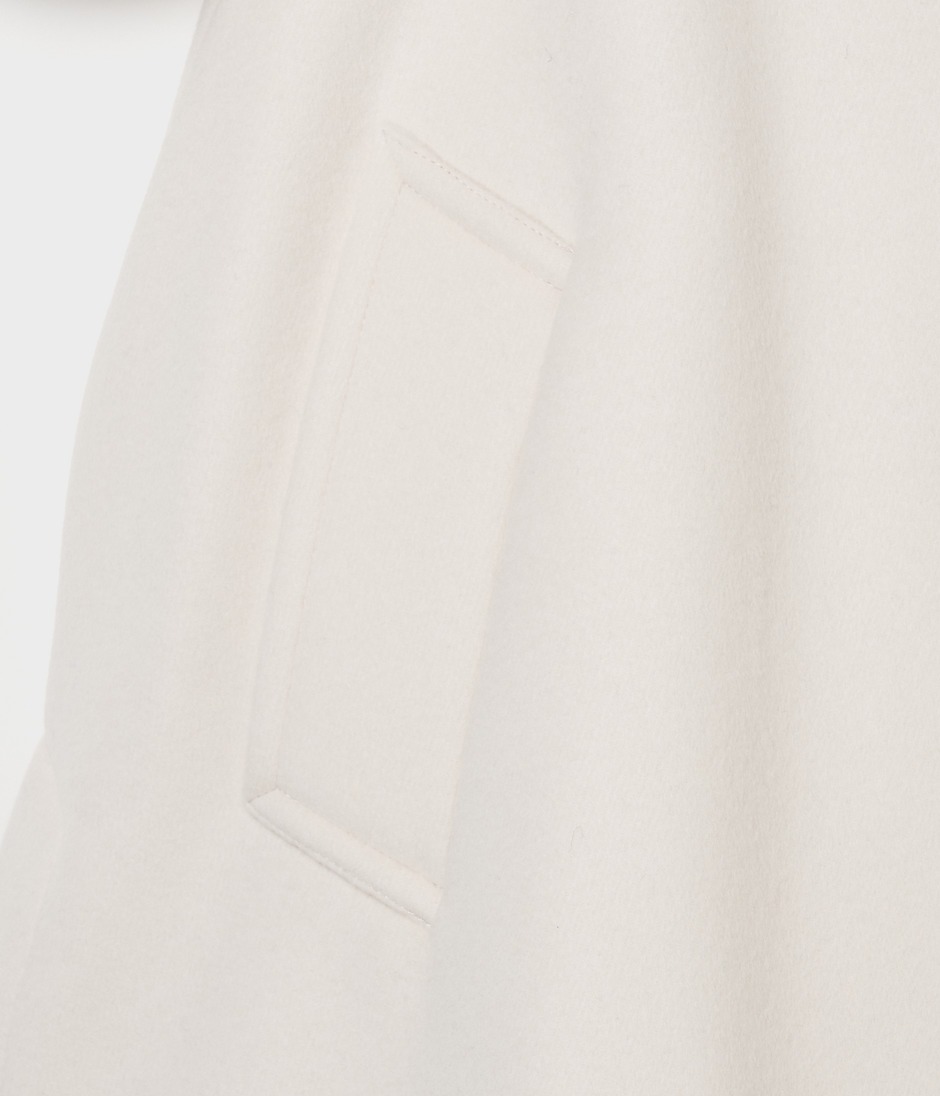 WOOL BEAVER TENT LINE COAT 詳細画像 OFF WHITE 9