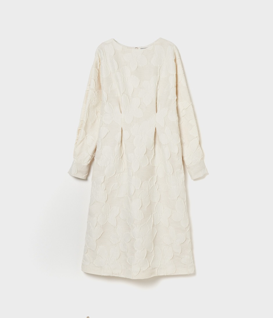 FLOWER MATELASSE DRESS 詳細画像 OFF WHITE 1