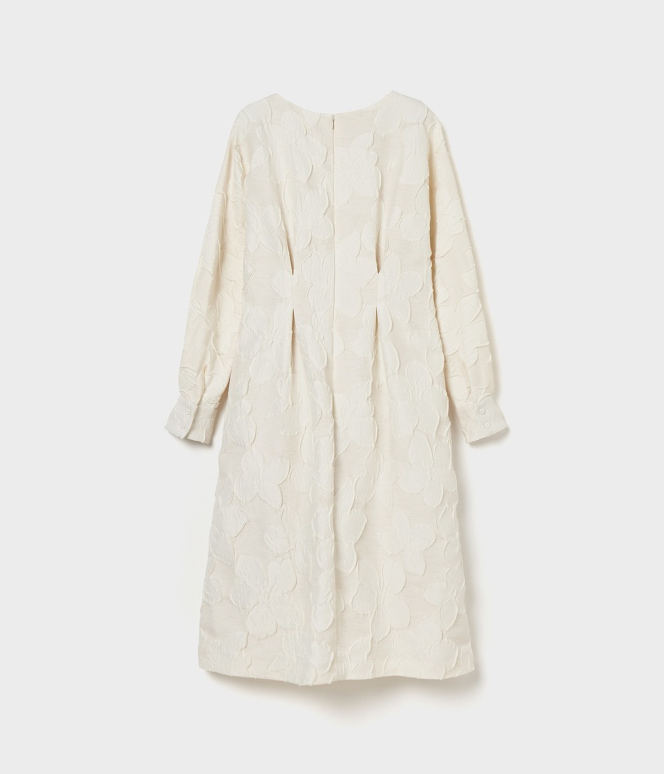 FLOWER MATELASSE DRESS 詳細画像 OFF WHITE 2