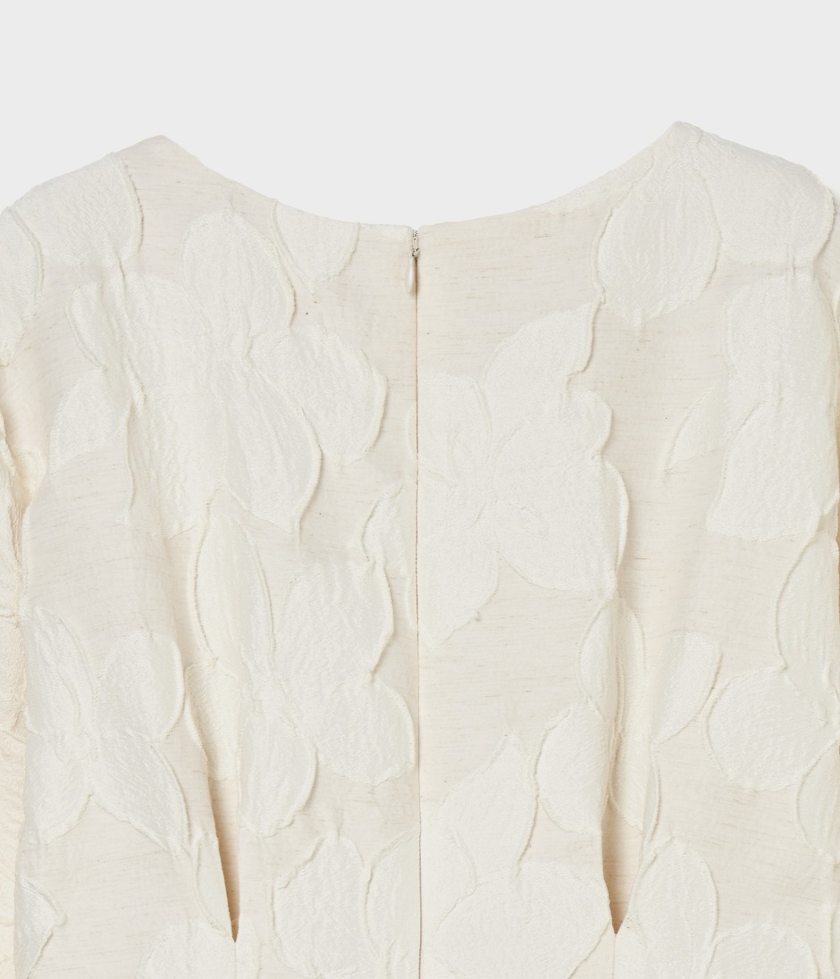 FLOWER MATELASSE DRESS 詳細画像 OFF WHITE 4
