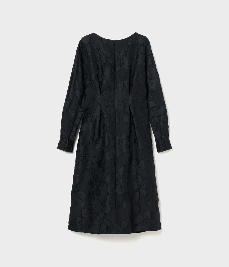 FLOWER MATELASSE DRESS 詳細画像 COMPLETELY BLACK 2