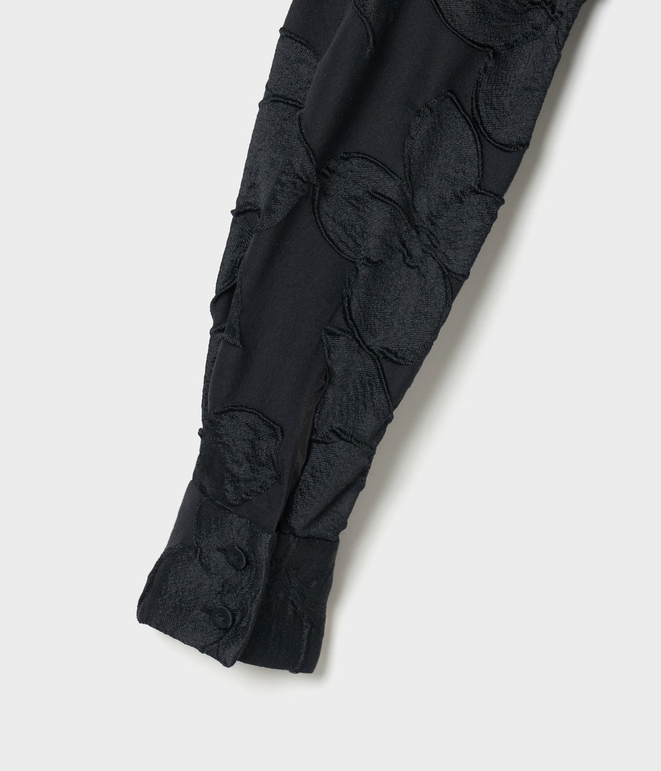 FLOWER MATELASSE DRESS 詳細画像 COMPLETELY BLACK 5