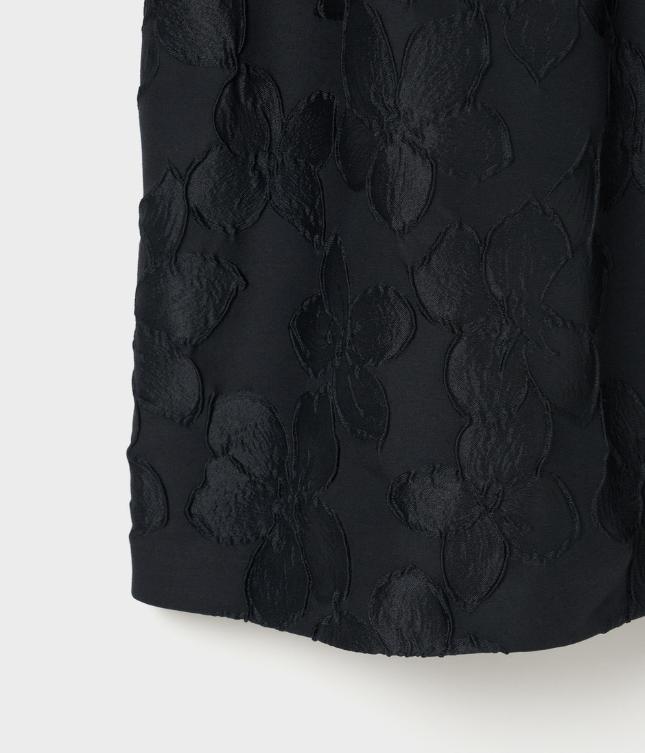 FLOWER MATELASSE DRESS 詳細画像 COMPLETELY BLACK 6
