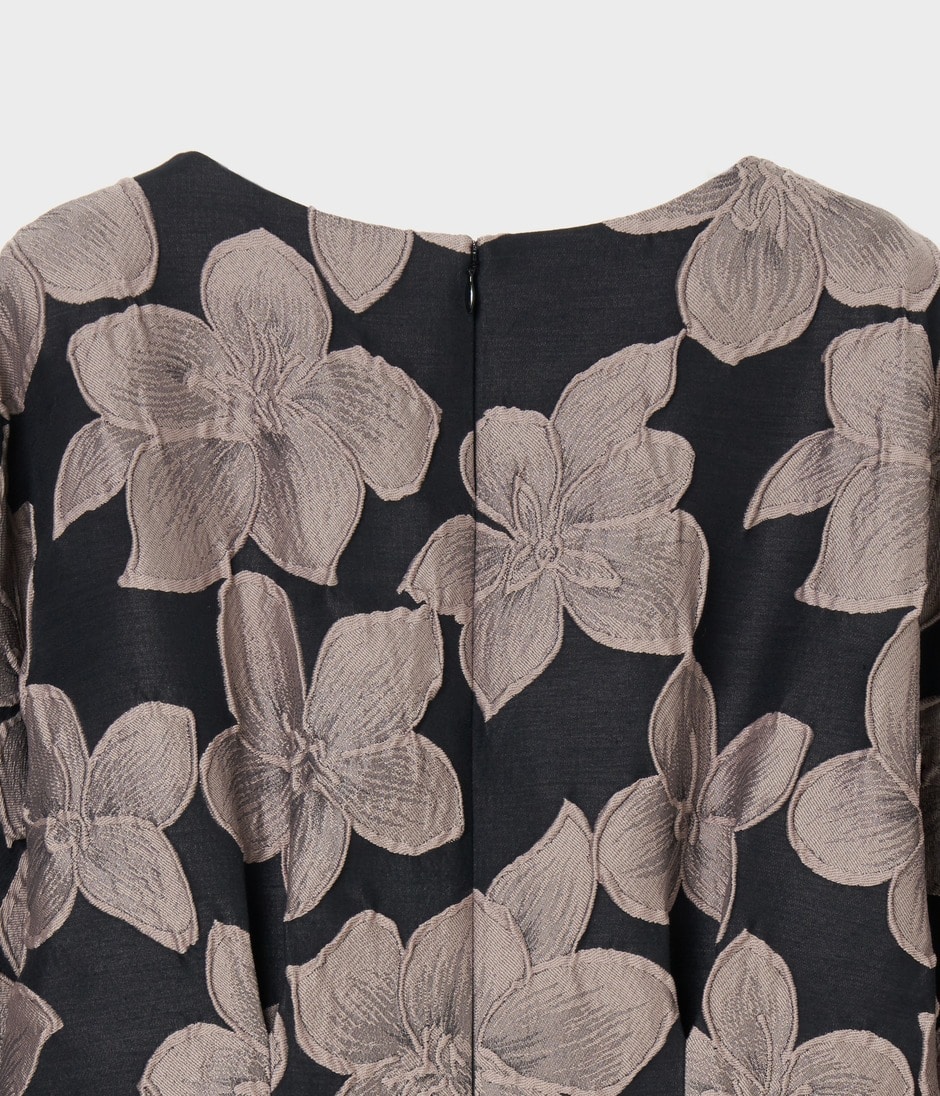 FLOWER MATELASSE DRESS 詳細画像 BLACK 4