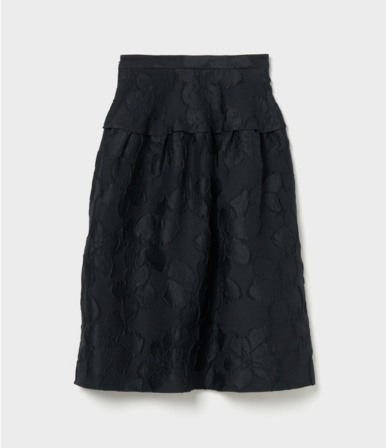 FLOWER MATELASSE TUCKED FLARE SK 詳細画像