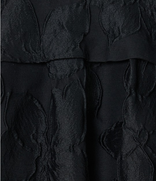 FLOWER MATELASSE TUCKED FLARE SK 詳細画像