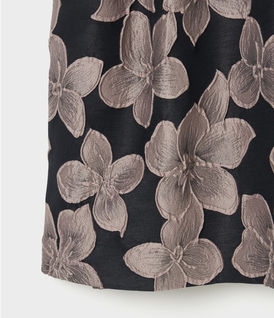 FLOWER MATELASSE TUCKED FLARE SK 詳細画像