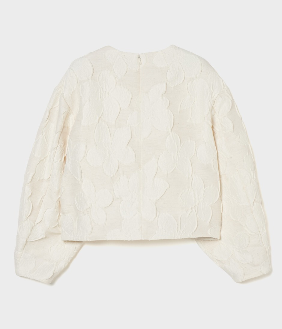 FLOWER MATELASSE TOP 詳細画像 OFF WHITE 2