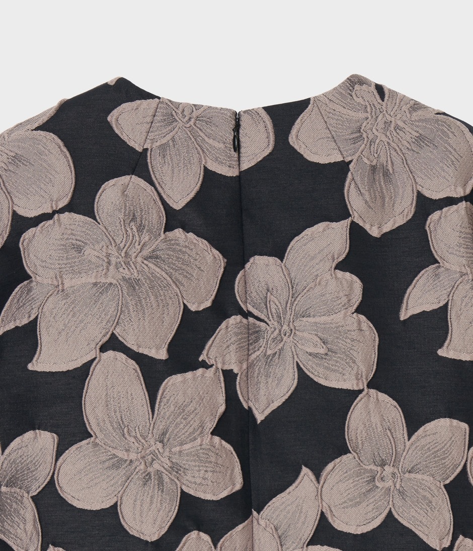 FLOWER MATELASSE TOP 詳細画像 BLACK 4