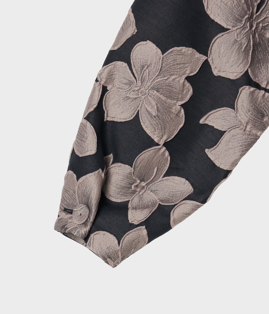 FLOWER MATELASSE TOP 詳細画像 BLACK 5