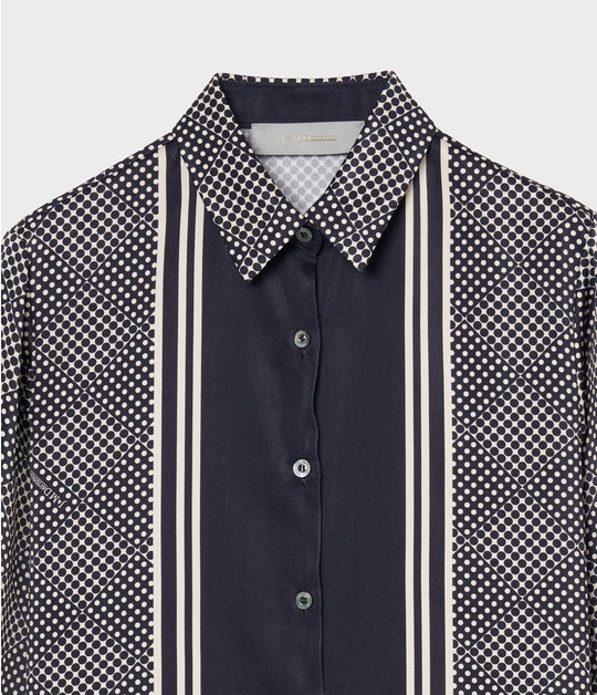 SCARF PANEL PATTERN BLOUSE 詳細画像