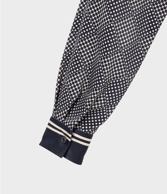 SCARF PANEL PATTERN BLOUSE 詳細画像