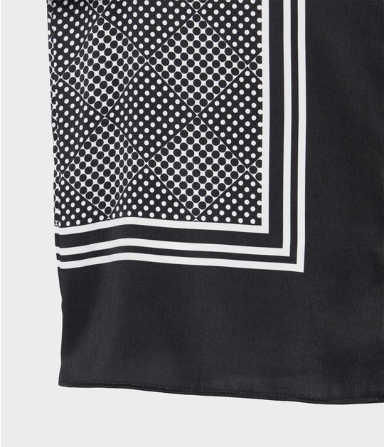 SCARF PANEL PATTERN BLOUSE 詳細画像