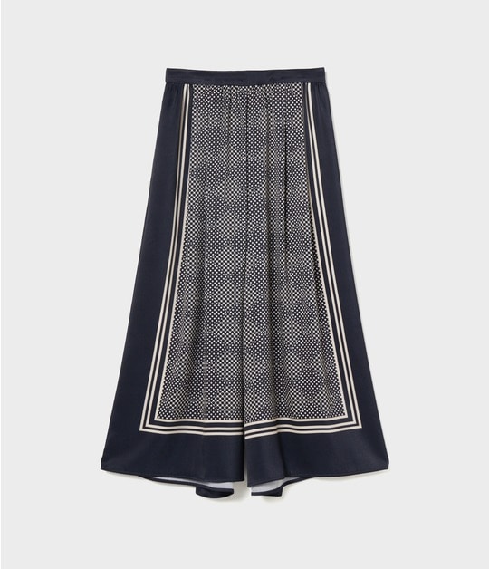 SCARF PANEL PATTERN TROUSERS 詳細画像