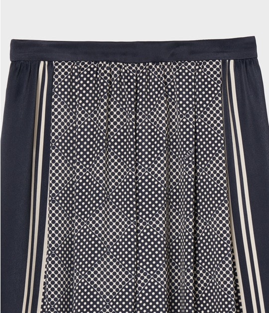 SCARF PANEL PATTERN TROUSERS 詳細画像