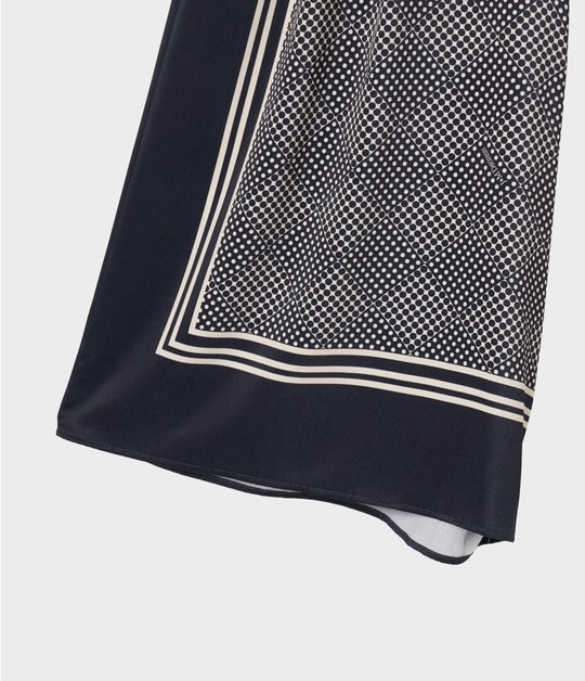SCARF PANEL PATTERN TROUSERS 詳細画像