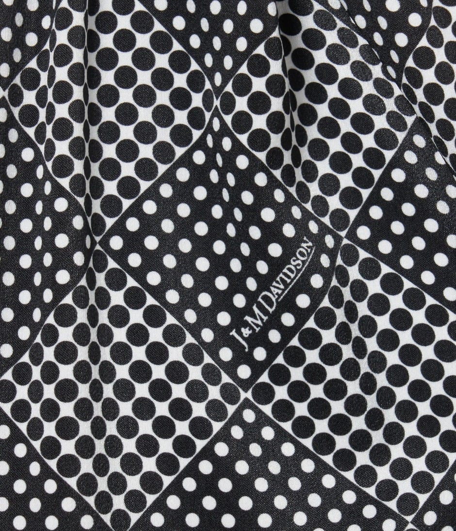SCARF PANEL PATTERN TROUSERS 詳細画像 BLACK 6