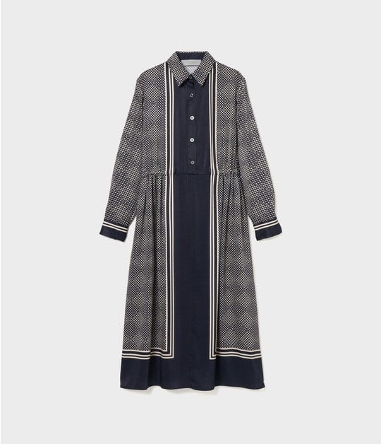 SCARF PANEL PATTERN DRESS 詳細画像