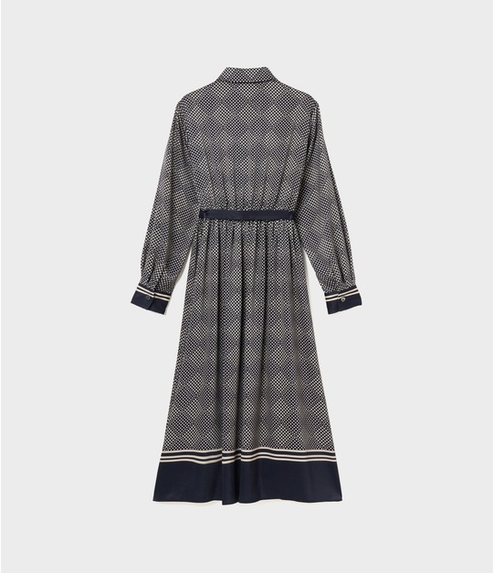 SCARF PANEL PATTERN DRESS 詳細画像