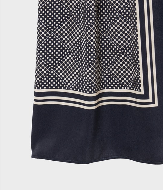 SCARF PANEL PATTERN DRESS 詳細画像