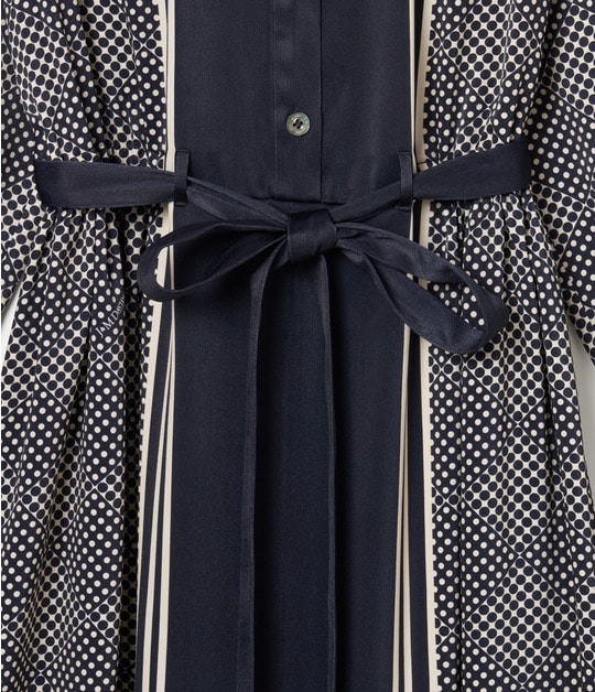 SCARF PANEL PATTERN DRESS 詳細画像