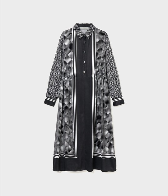 SCARF PANEL PATTERN DRESS 詳細画像