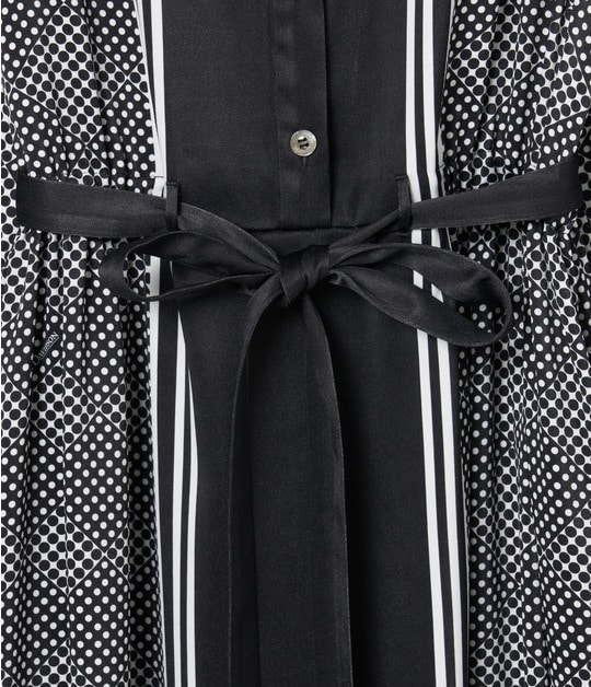 SCARF PANEL PATTERN DRESS 詳細画像