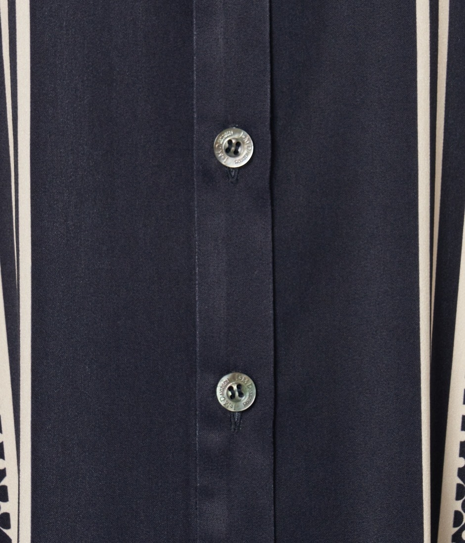 SCARF PANEL PATTERN DRESS 詳細画像 NAVY 8