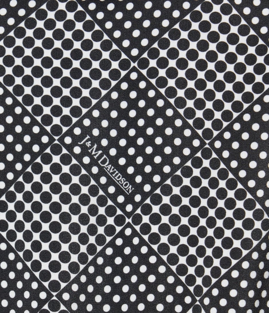 SCARF PANEL PATTERN DRESS 詳細画像 BLACK 9
