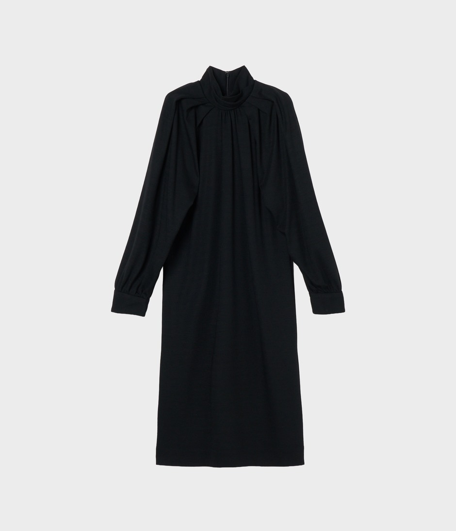 HIGH NECK JERSEY DRESS 詳細画像 BLACK 1