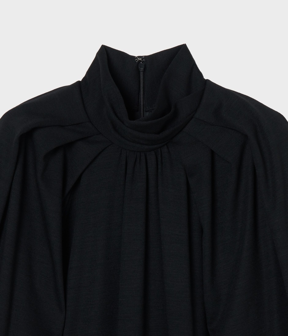 HIGH NECK JERSEY DRESS 詳細画像 BLACK 3