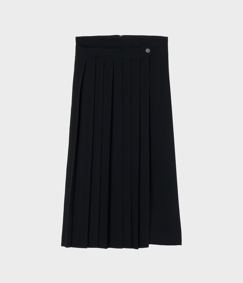 PLEATS WRAP SKIRT 詳細画像 BLACK 1