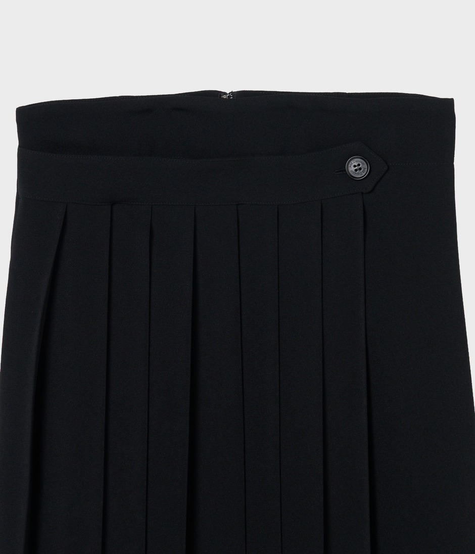 PLEATS WRAP SKIRT 詳細画像 BLACK 3